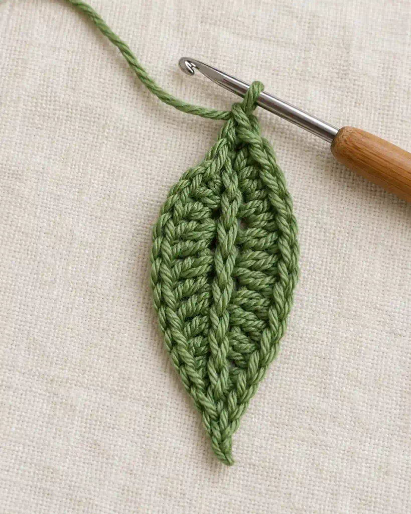 Crochet Sunflower Pattern Leaf