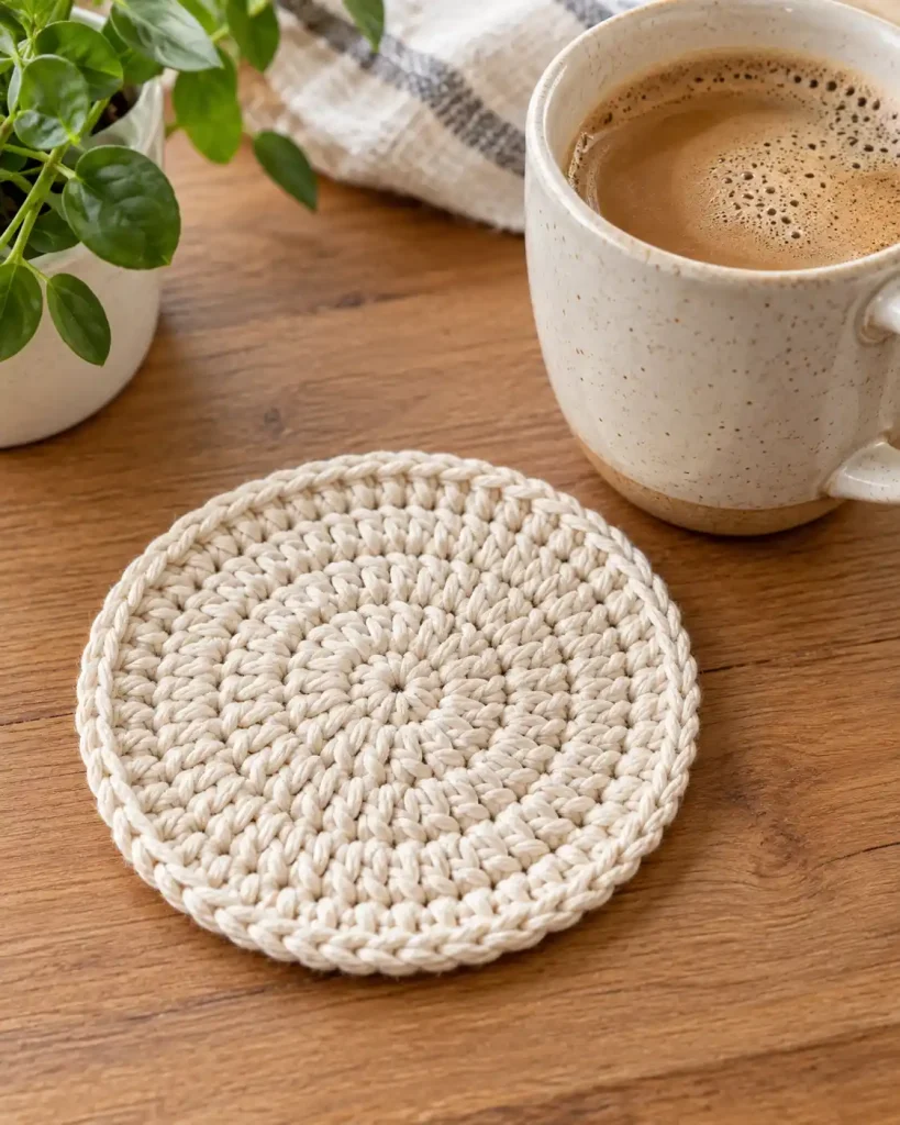 Easy Crochet Coaster Pattern