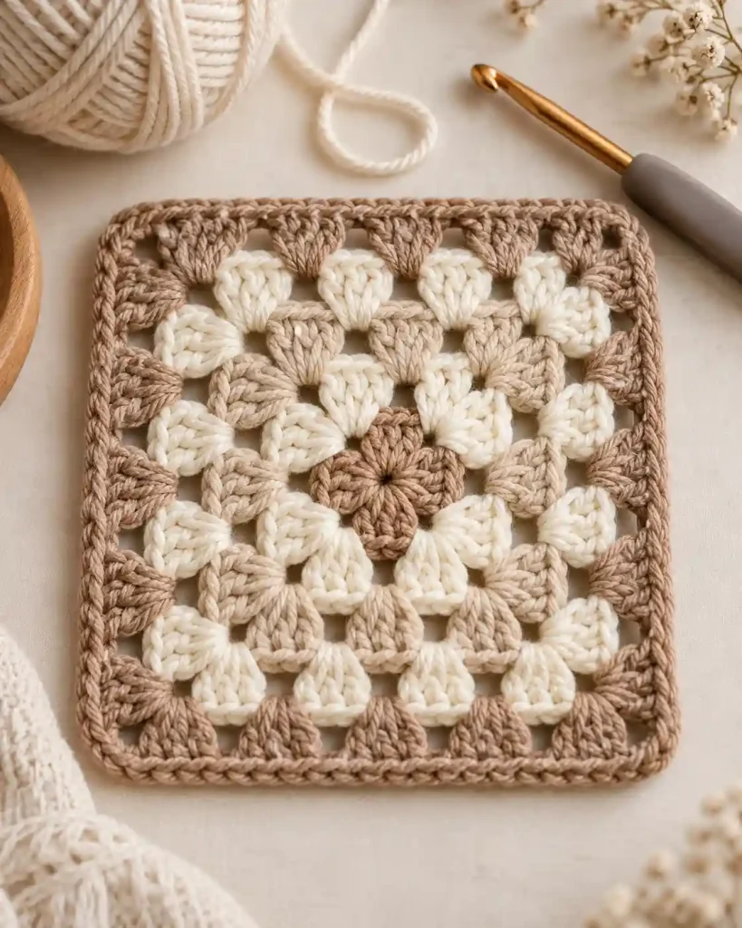 Easy Crochet Granny Square Pattern
