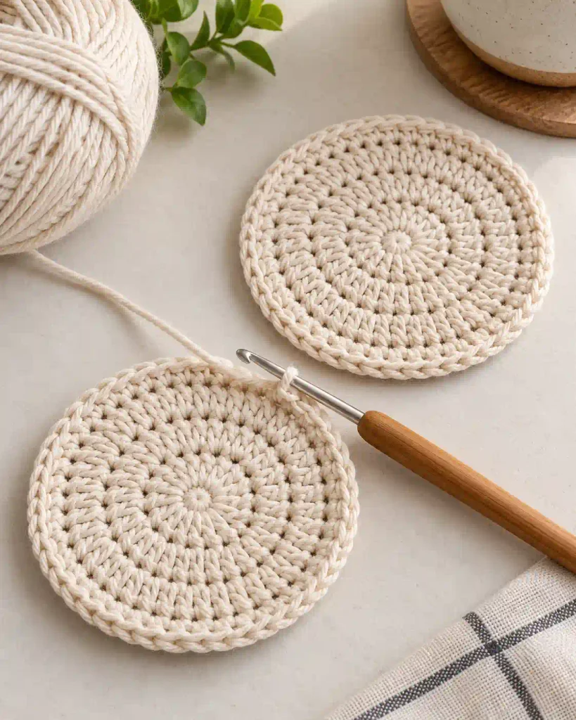 How to Crochet the Coaster Border
