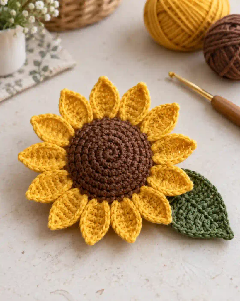 Printable Crochet Sunflower Pattern Summary