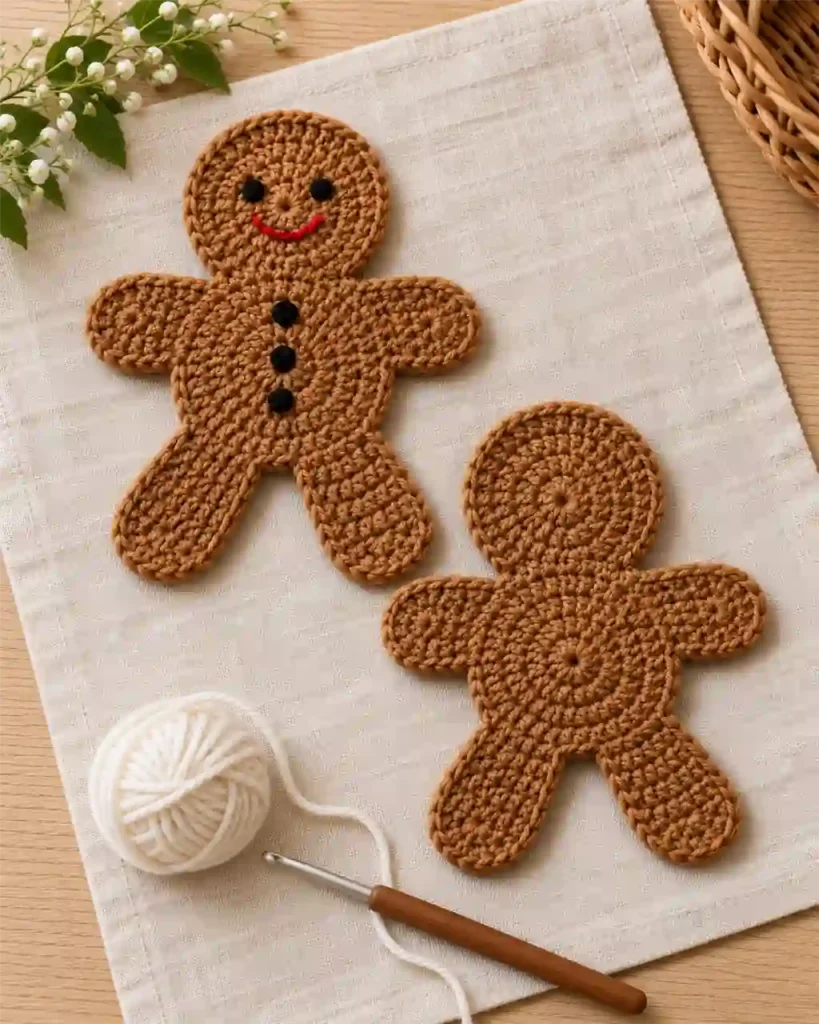Crochet Gingerbread Man Pattern Crochet Gingerbread Man Pattern: Assembly