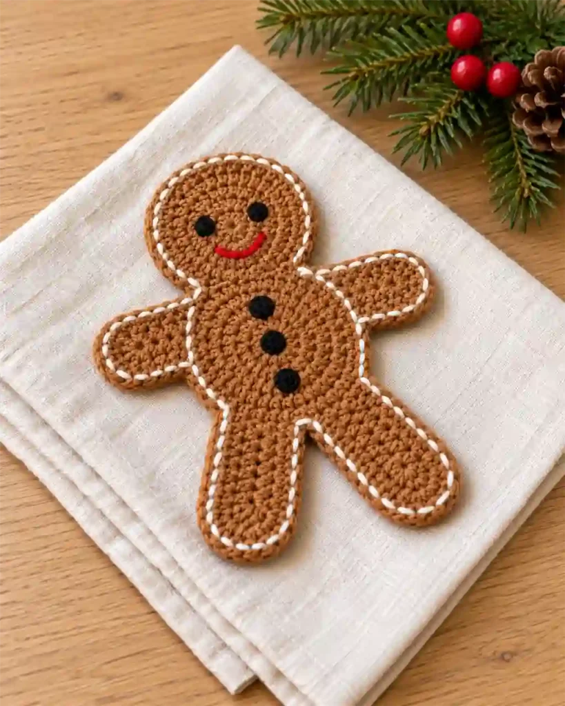 Crochet Gingerbread Man Pattern: Finishing and care