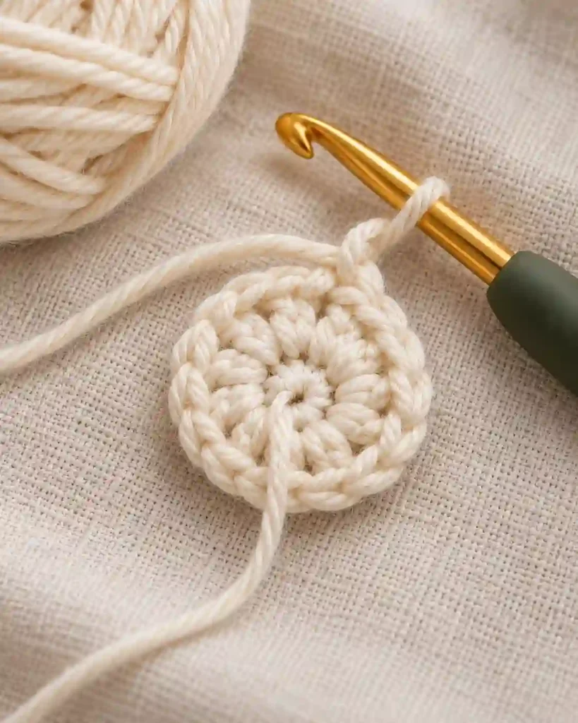 Step-by-Step Crochet Christmas Star Ornament Tutorial 1
