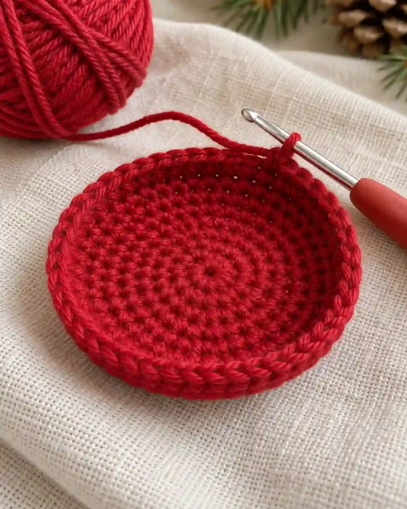 Step-by-Step Easy Crochet Christmas Bauble Tutorial