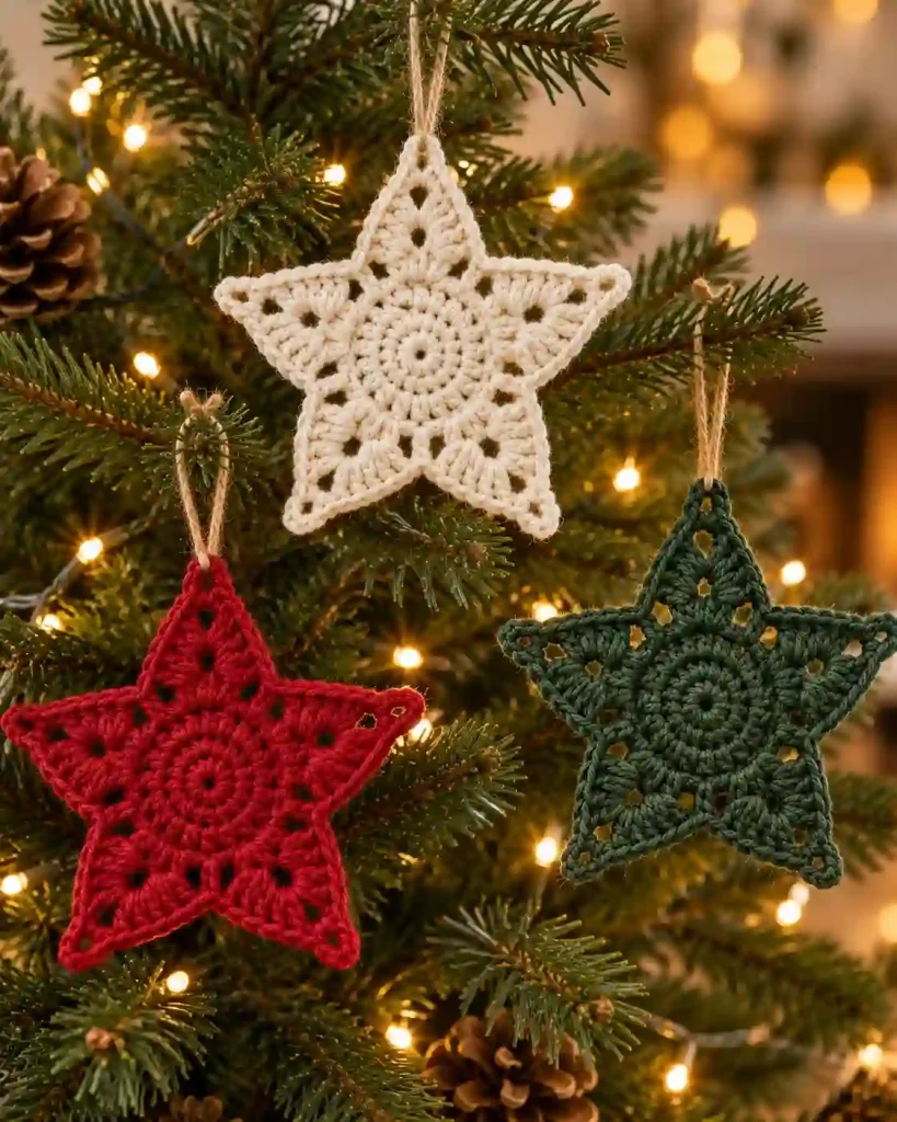 Crochet Christmas Star Ornament Pattern: Finishing and Care