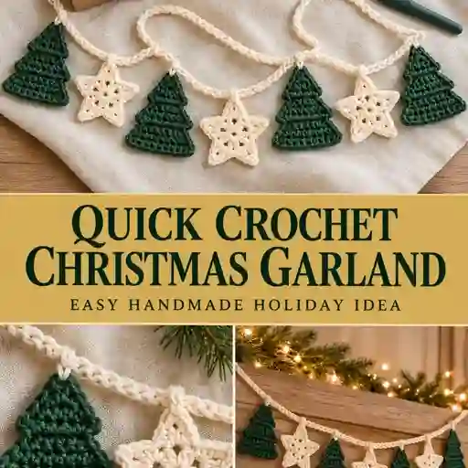 Crochet Christmas Garland Pattern Finishing and Care
