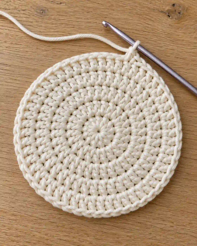 Crochet Rose Coaster Pattern Method Overview