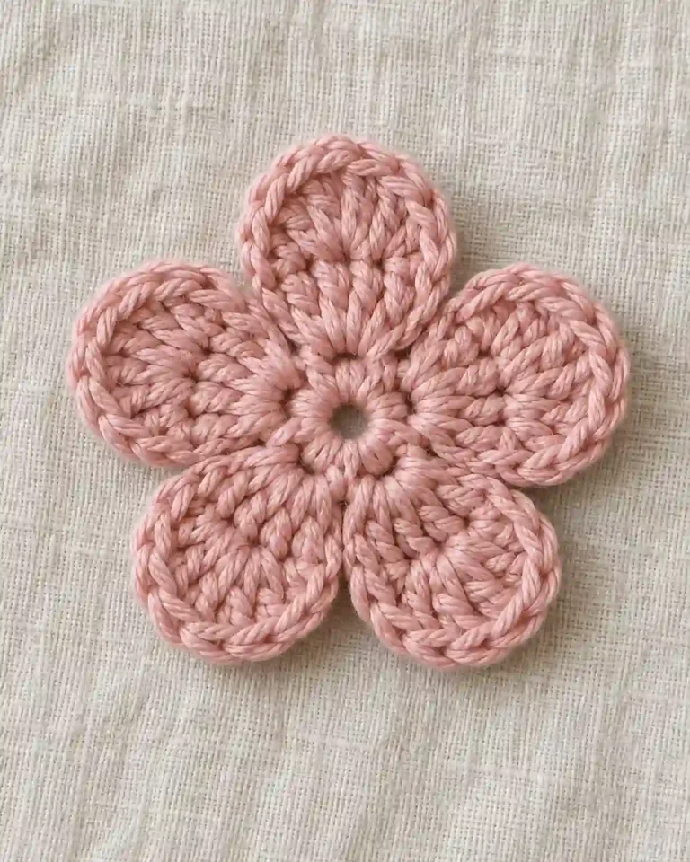 Five Petal Crochet Flower Pattern – Easy Free Tutorial