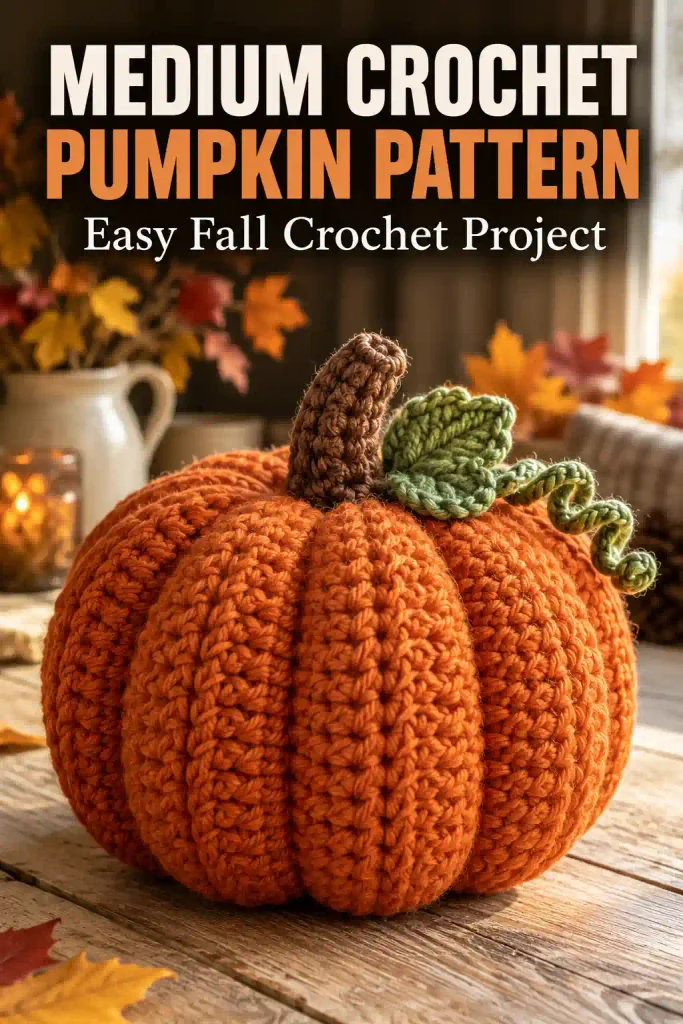 Medium Crochet Pumpkin Pattern Finishing and Care