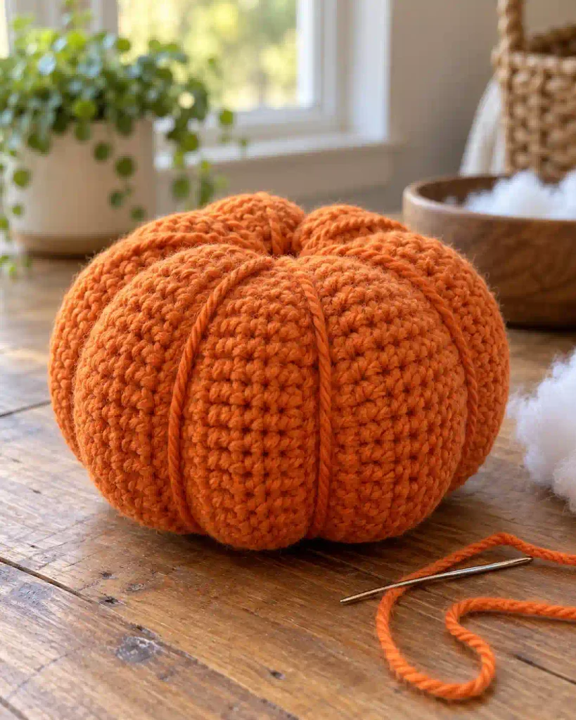 crochet-pumpkin-shaping